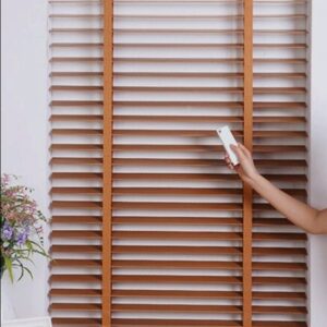 Motorlu Ahşap Jaluzi Perde